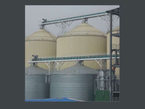 Maize steel silo