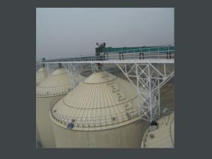 Maize steel silo